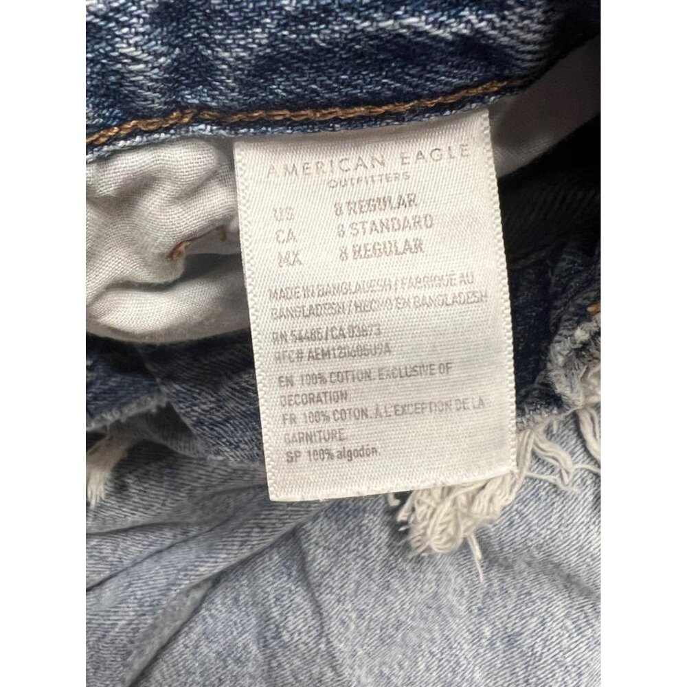 American Eagle Outfitters | Mom Jean | Destroyed Distressed | Size 8 - Picture 11 of 14